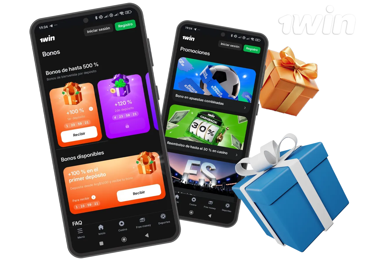 Bonificaciones y promociones para jugadores móviles de 1win