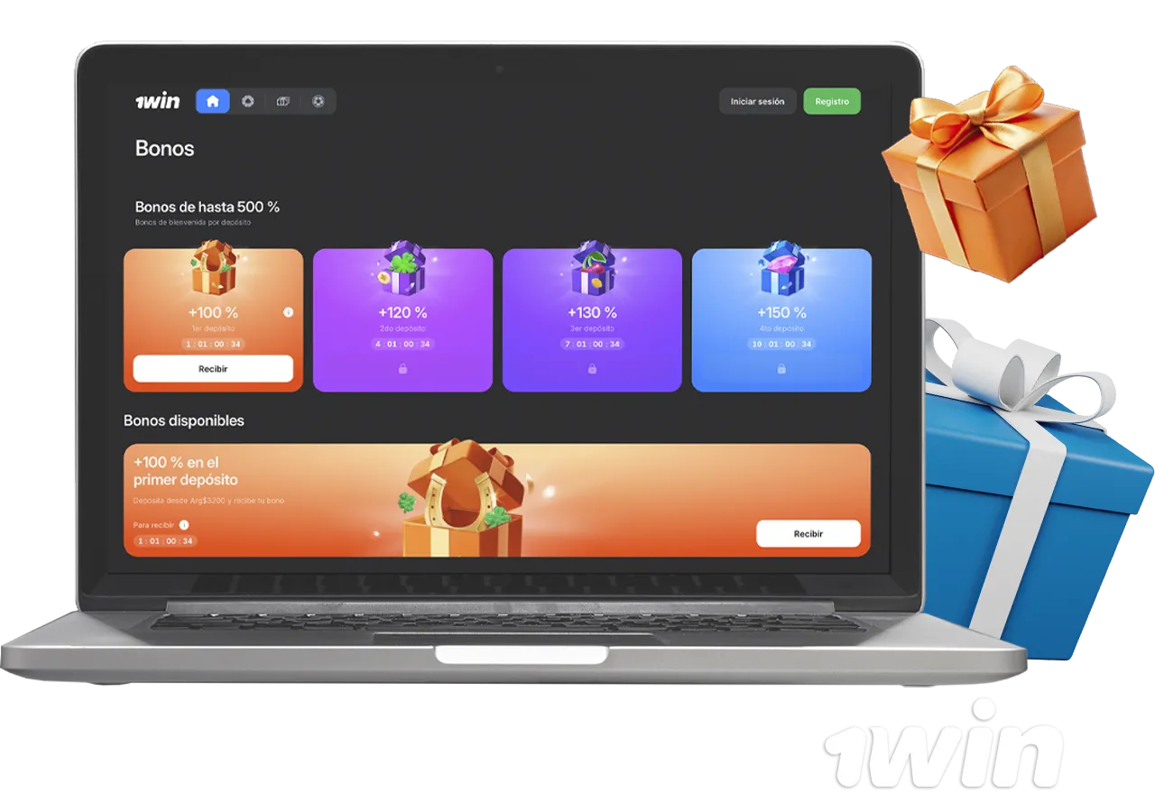 Bono de bienvenida de 1win